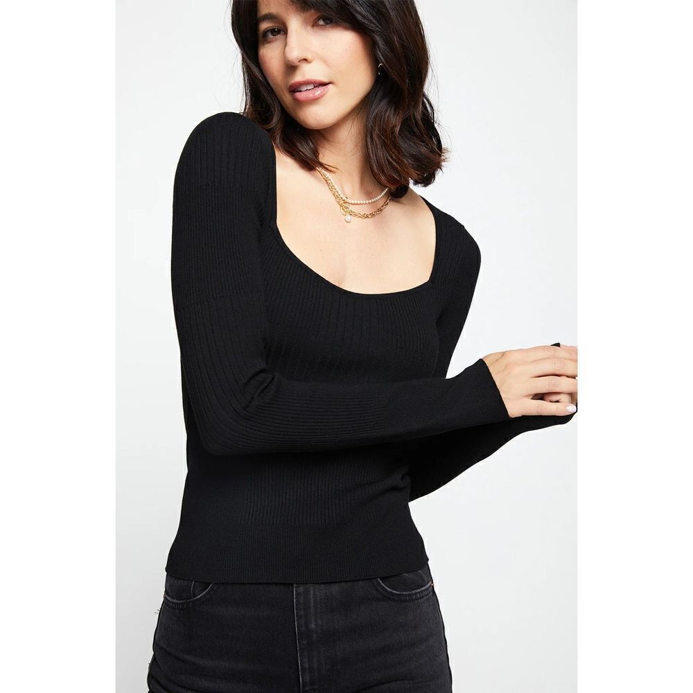 Bailey 44 Gro Sweater Top In Black Size XS Flaw